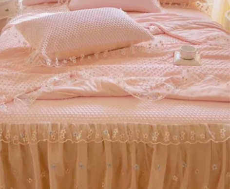 冰豆豆凉席三件套四件套，床裙款公主风 感兴...