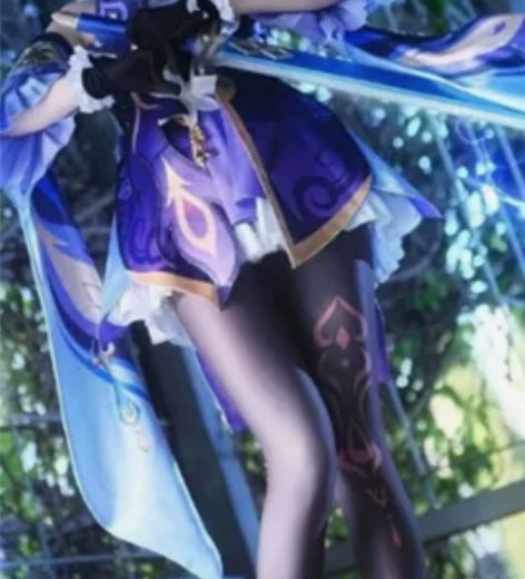 预出原神刻晴cos服全套 衣服全套配饰假毛...