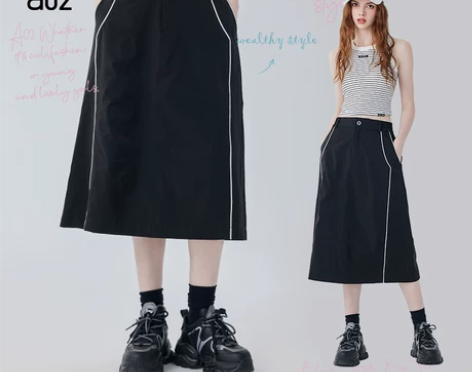 ?【狂欢价】a02中性风裙子半身裙2024...