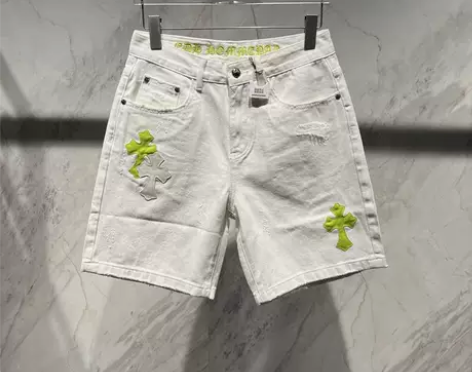 欧货潮牌休闲水洗牛仔短裤男士2023夏季新...