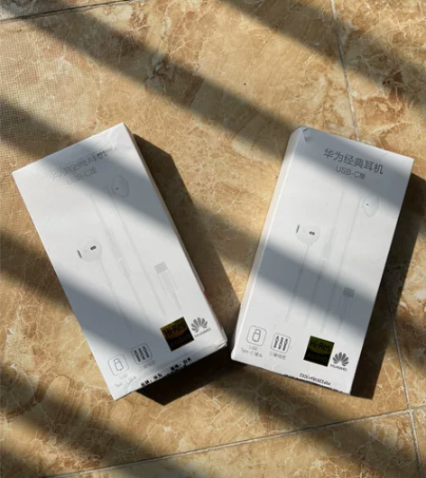 华为原配CM33有线耳机原装typec 拍...