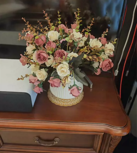 客厅仿真花装饰摆件花艺茶几上的摆花卧室床头...