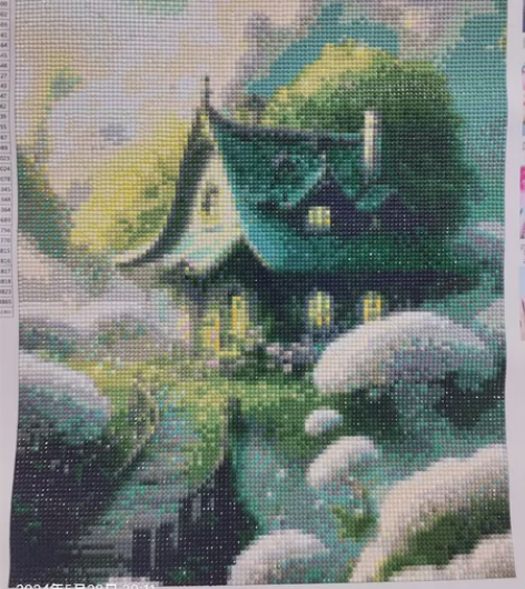 钻石画，满钻，成品，40×50cm，无框 ...