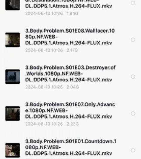 三体英文版 全8集 软字幕 平均2G 一集...