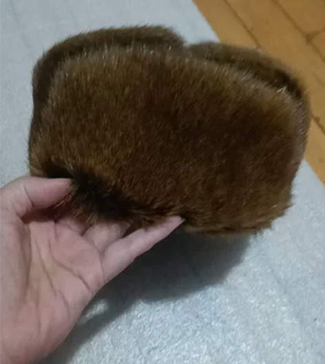 老式水獭雷锋帽 帽围内圈55-57厘米，软...