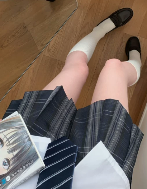 鵺/本治高等原创春夏校供感格裙JK制服百褶...