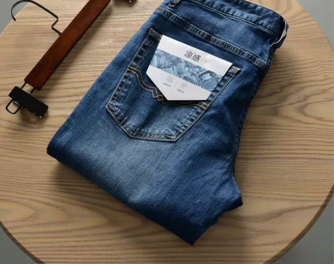 海澜之家 清凉冰氧吧四面弹力酵素水洗裤夏季...