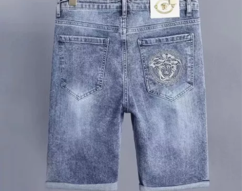 【商场清货】美杜莎刺绣微弹夏季男士五分短裤...