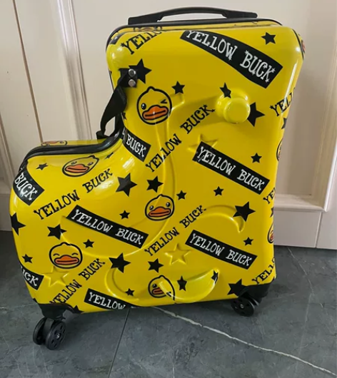 拉杆箱儿童座椅可坐可骑旅游带娃神器小型轻便...