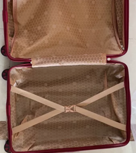 结婚行李箱陪嫁箱红色箱子拉杆箱女皮箱婚礼用...