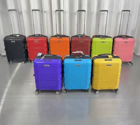 前开口pp材质拉杆箱20寸男女通用登机箱旅...