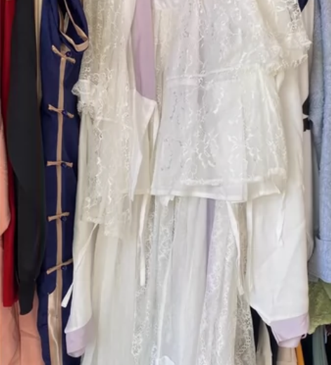 赴秋辞的白云   晋制蕾丝三件套   仅试...