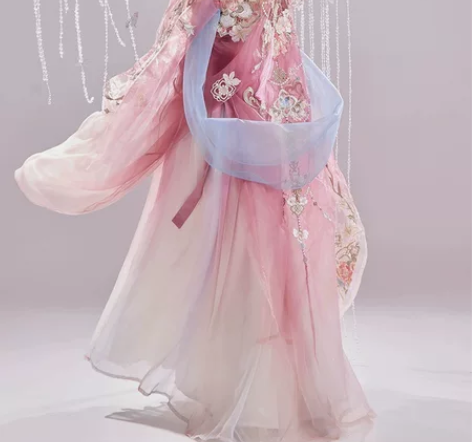 玉术【云鬓花颜】原创汉服女刺绣诃子裙改良汉...