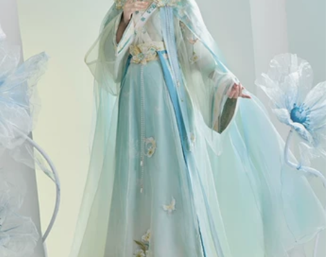 ?玉术【岁岁春风】原创汉服女晋制斗篷一片式...