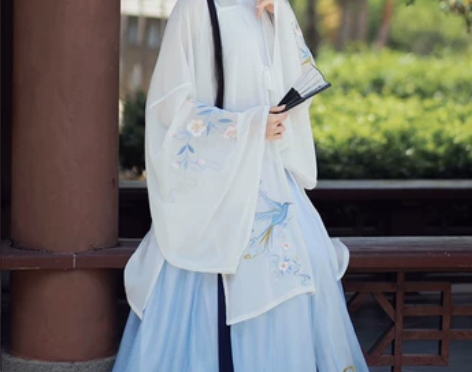 M码 明制汉服 蓝色 汉服中国风日常女装 ...