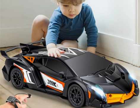 变形金刚机器人手势感应遥控汽车3-6岁8儿...