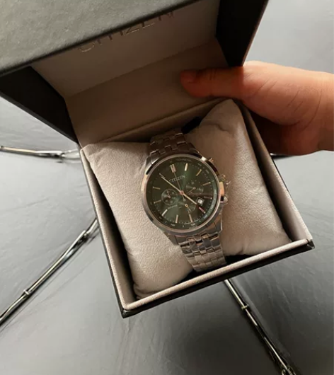 CITIZEN/西铁城手表 光动能黑色盘三...