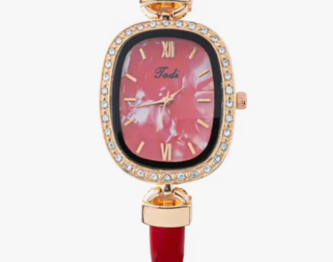 #高端商务腕表 直播热卖时尚女士手表女表椭...