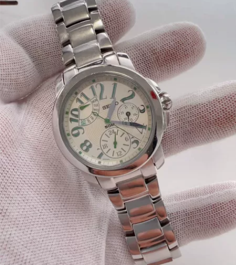 日本精工女表石英腕表时尚多表盘女表 如图实...