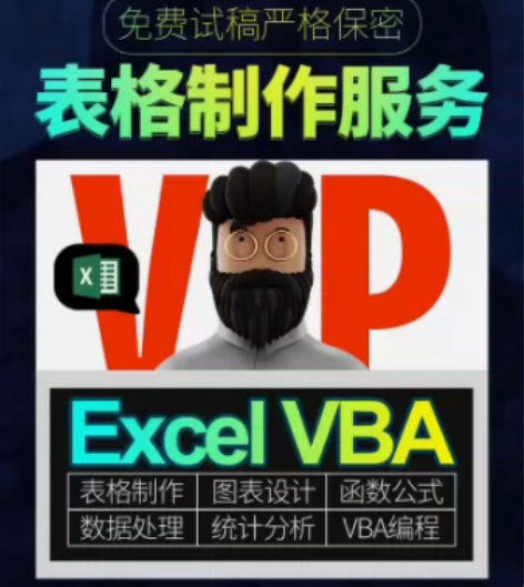 Excel表格制作服务 1.表格制作 2....