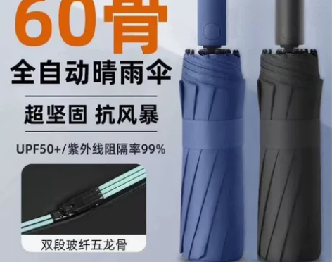 【96骨全自动雨伞】爆款雨伞全新超大雨伞黑...