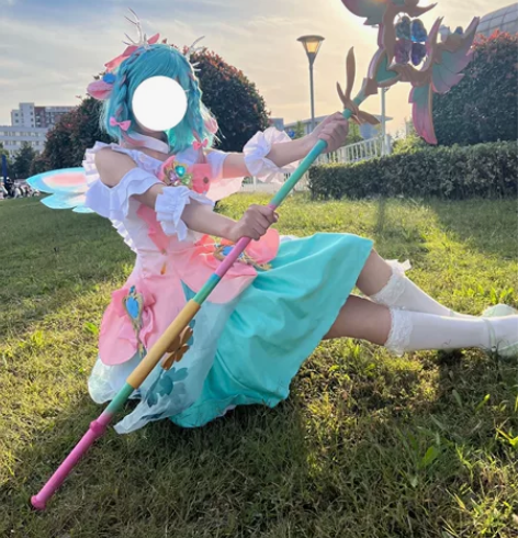 时之祈愿瑶cos服大全套 （衣服+鞋+假发...