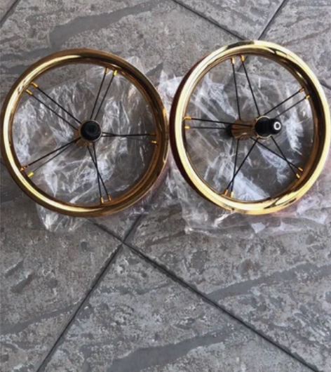 儿童平衡车轮组12寸电镀轮组strider...