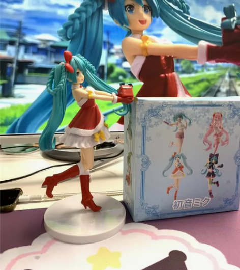 包邮樱花初音手办 景品手办Miku初音未来...