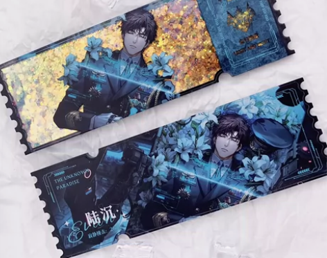 光与夜之恋陆沉去日挽歌二段票根 流沙亚克力...