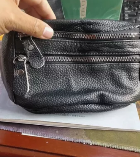 真皮腰包男牛皮多功能男包真牛皮运动跑步手机...