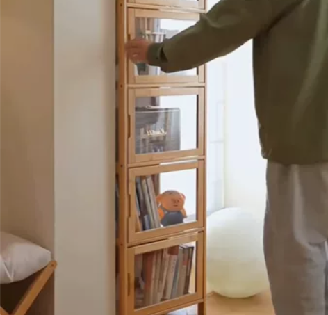 49元低价出～16个窄缝小书架头盔展示柜夹...