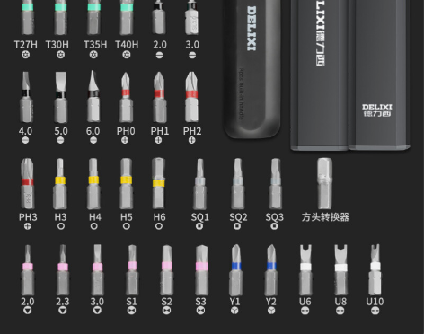 德力西螺丝刀套装家用棘轮螺丝批手机笔记本清...