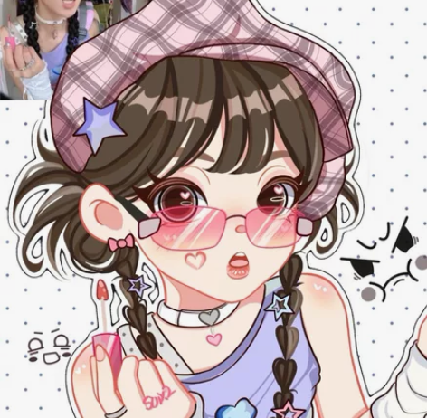 Q版手绘动漫风约稿 低价动漫定制约稿 鸭鸭...