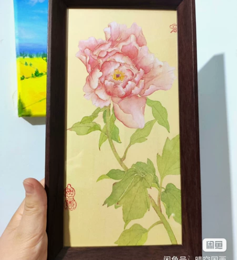 #客厅家居摆件 国画，从一个人的小姐姐哪买...