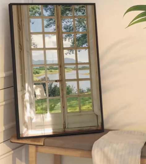 【真的很好看】法式假窗户风景装饰画ins风...
