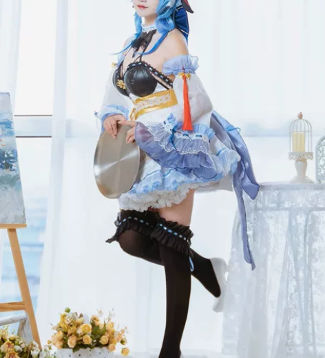 出 甘雨女仆 衣服全套悠窝窝家 s码有假发