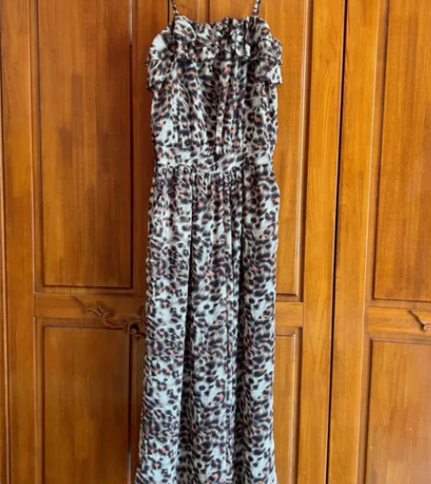 veromoda豹纹连体裤m码165码可穿...