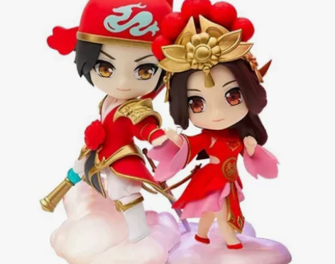 王者荣耀官方正版孙悟空大圣娶亲q版手办 只...