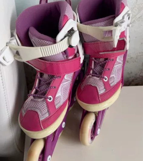 迪卡侬儿童初学溜冰鞋 尺码：29—32（四...