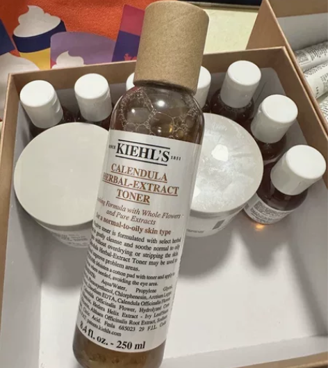 ?科颜氏金盏花爽肤水保湿补水化妆水湿敷水收...