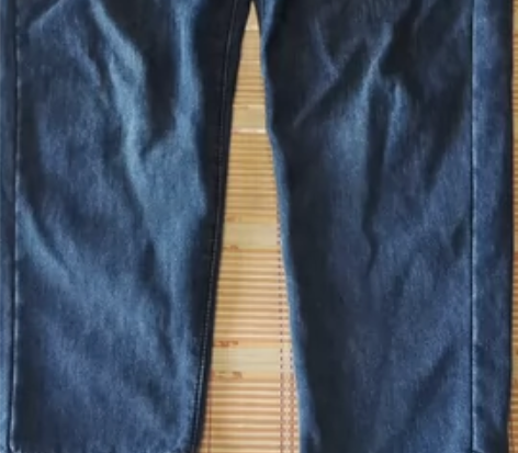 蓝色男式加绒牛仔裤，尺码2XL，裤长100...