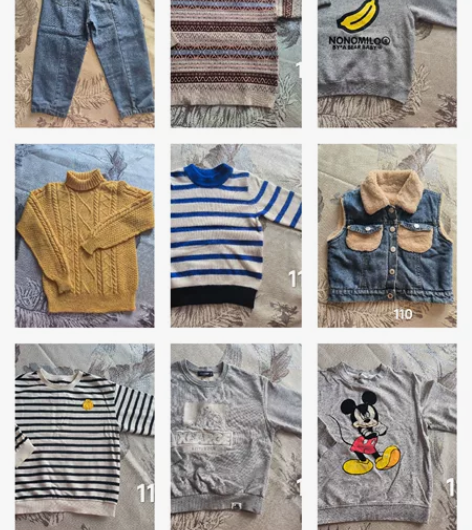 闲置衣服，有些有污渍，但都洗干净的，都是好...