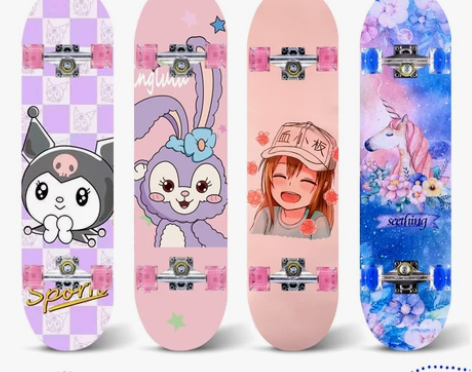 ?滑板初学者女生儿童滑板四轮双翘板小学生滑...