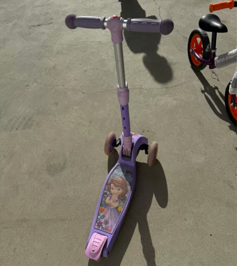 麦斯卡儿童滑板车，带刹车，可折叠，适合2-...