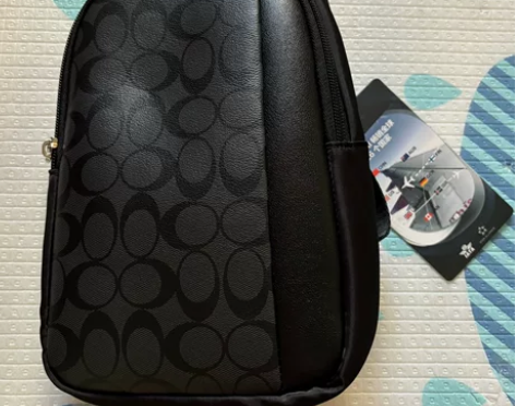 BOPAI博牌头层牛皮胸包真皮男士单肩斜挎...