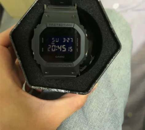 卡西欧小方块手表gm5600小方块黑武士小...