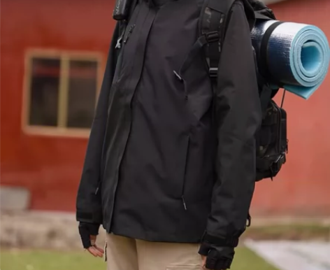 啄木鸟户外冲锋衣男女三合一可拆卸秋冬季防风...