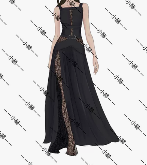 服装画效果图代画，ps，ai源文件，jpg...