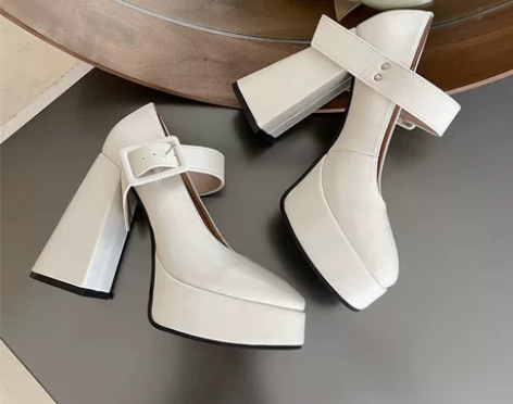 12cm婚鞋主婚纱神器小个子玛丽珍超高跟鞋...