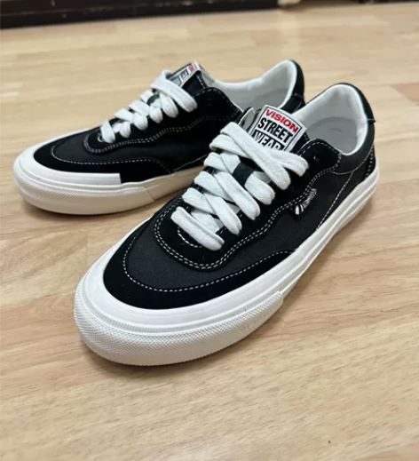 VISION FLAT TOP经典黑低帮翻...